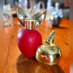 Pair of Vintage Apple Shaped Empty Avon Bottles